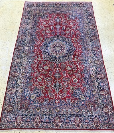Image Kirman Lawar fine, Persia, mid-20th century, wool on cotton, approx. 510 x 300 cm, ...