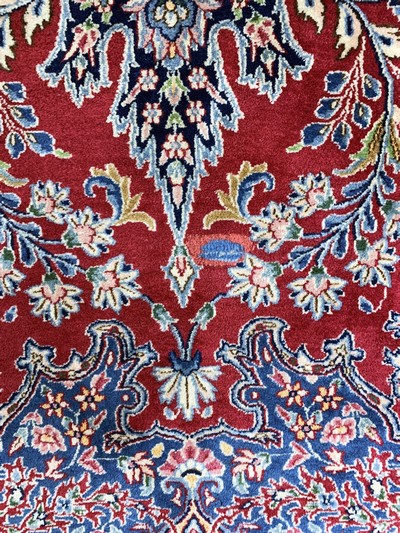 27155770c - Kerman Lawar fein, Persien, Mitte 20.Jhd, Wolle auf Baumwolle, ca. 510 x 300 cm, EHZ: 2 ...