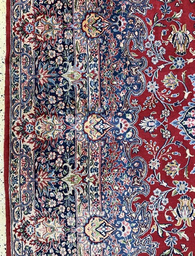 27155770d - Kerman Lawar fein, Persien, Mitte 20.Jhd, Wolle auf Baumwolle, ca. 510 x 300 cm, EHZ: 2 ...