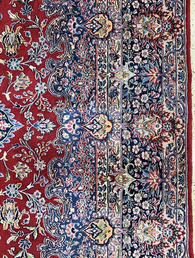 27155770f - Kerman Lawar fein, Persien, Mitte 20.Jhd, Wolle auf Baumwolle, ca. 510 x 300 cm, EHZ: 2 ...