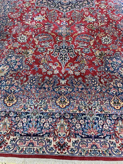 27155770j - Kerman Lawar fein, Persien, Mitte 20.Jhd, Wolle auf Baumwolle, ca. 510 x 300 cm, EHZ: 2 ...