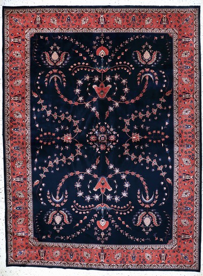 Image Saruk Mohajeran cork fine, India, late 20th century, corkwool on cotton, approx. 350 x ...