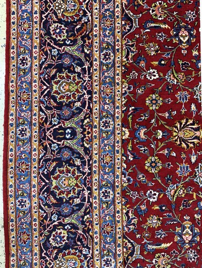 27155773c - Keschan fein, Persien, Mitte 20.Jhd, Wolle auf Baumwolle, ca. 414 x 297 cm, EHZ: 2 ...