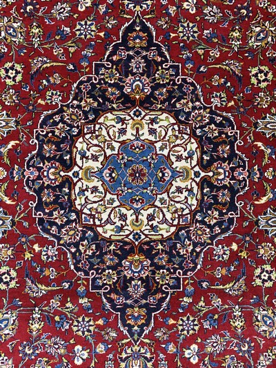 27155773d - Keschan fein, Persien, Mitte 20.Jhd, Wolle auf Baumwolle, ca. 414 x 297 cm, EHZ: 2 ...