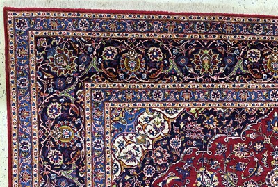 27155773g - Keschan fein, Persien, Mitte 20.Jhd, Wolle auf Baumwolle, ca. 414 x 297 cm, EHZ: 2 ...