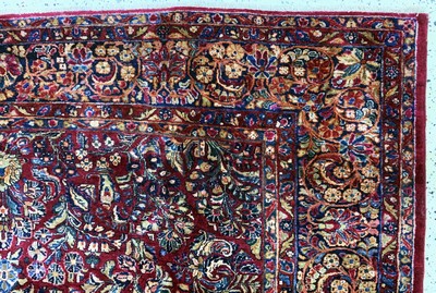27155774f - Us Re-Import Sarogh, Persien, Anfang 20.Jhd, Wolle auf Baumwolle, ca. 360 x 275 cm,EHZ: ...