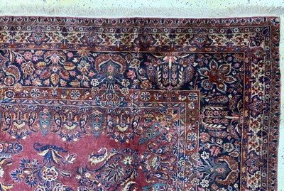 27155775f - Us Re-Import Keschan fein, Persien, Anfang 20.Jhd, Korkwolle auf Baumwolle, ca. 550 x ...