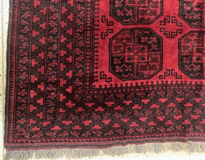 27155776b - Dolatabad, Afghanistan, Ende 20.Jhd, Wolle auf Wolle, ca. 336 x 260 cm, EHZ: 2 ...