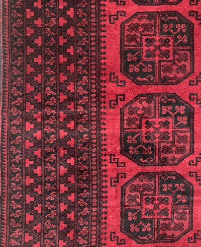 27155776c - Dolatabad, Afghanistan, Ende 20.Jhd, Wolle auf Wolle, ca. 336 x 260 cm, EHZ: 2 ...
