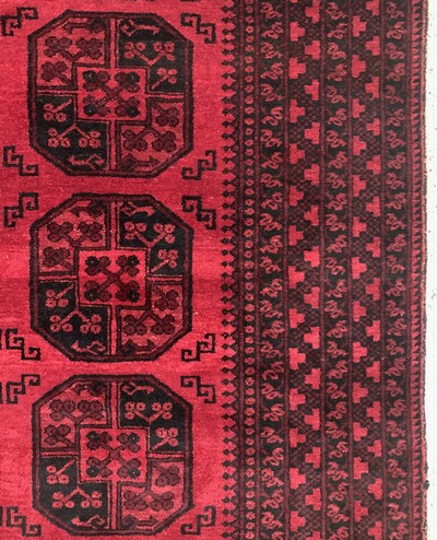 27155776d - Dolatabad, Afghanistan, Ende 20.Jhd, Wolle auf Wolle, ca. 336 x 260 cm, EHZ: 2 ...