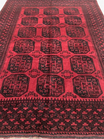 27155776h - Dolatabad, Afghanistan, Ende 20.Jhd, Wolle auf Wolle, ca. 336 x 260 cm, EHZ: 2 ...