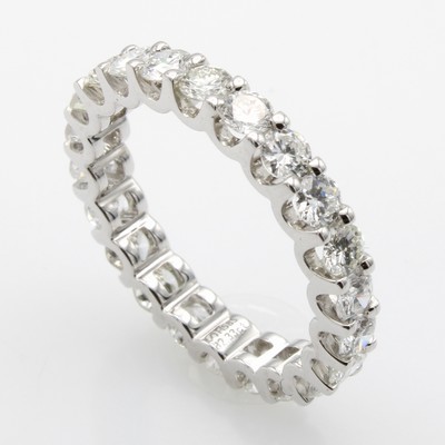 27155780a - Memoryring mit Brillanten, WG 585/000, 22 Brill. zus. ca. 2.33 ct feines Weiß /vs-si, ...