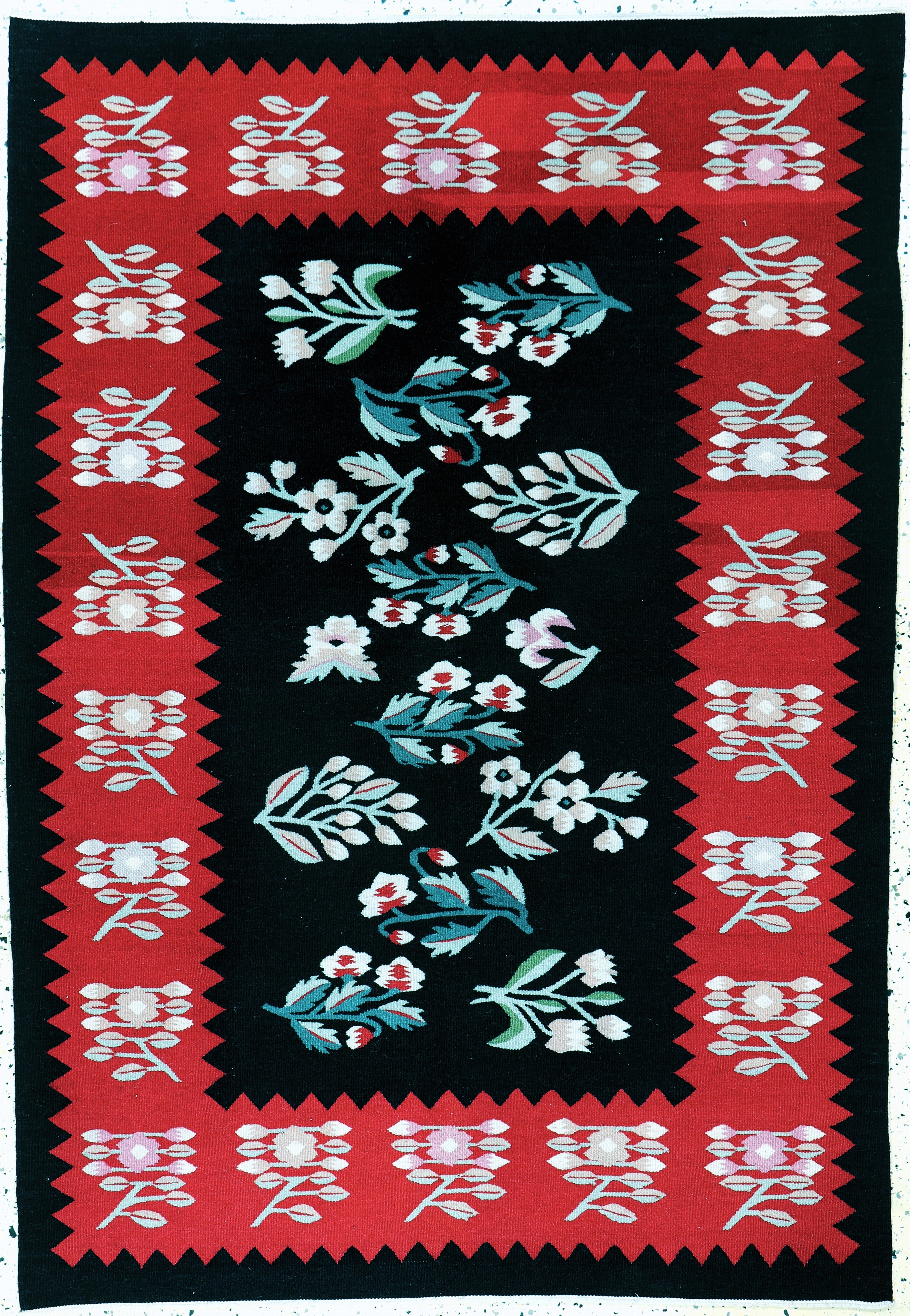 Image 27155817 - Bessarabian Kelim, Balkan, Mitte 20.Jhd, Wolle auf Baumwolle, ca. 180 x 125 cm, ...
