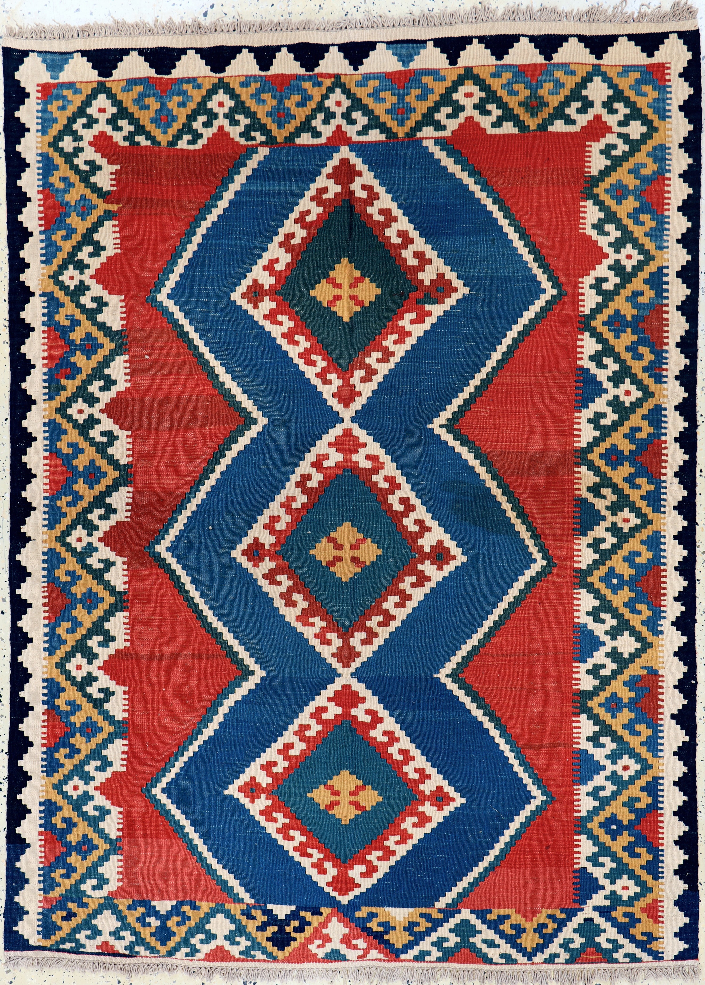Image 27155818 - Ghaschgai Kelim, Persien, Ende 20.Jhd, Wolle auf Wolle, ca. 197 x 145 cm, ...