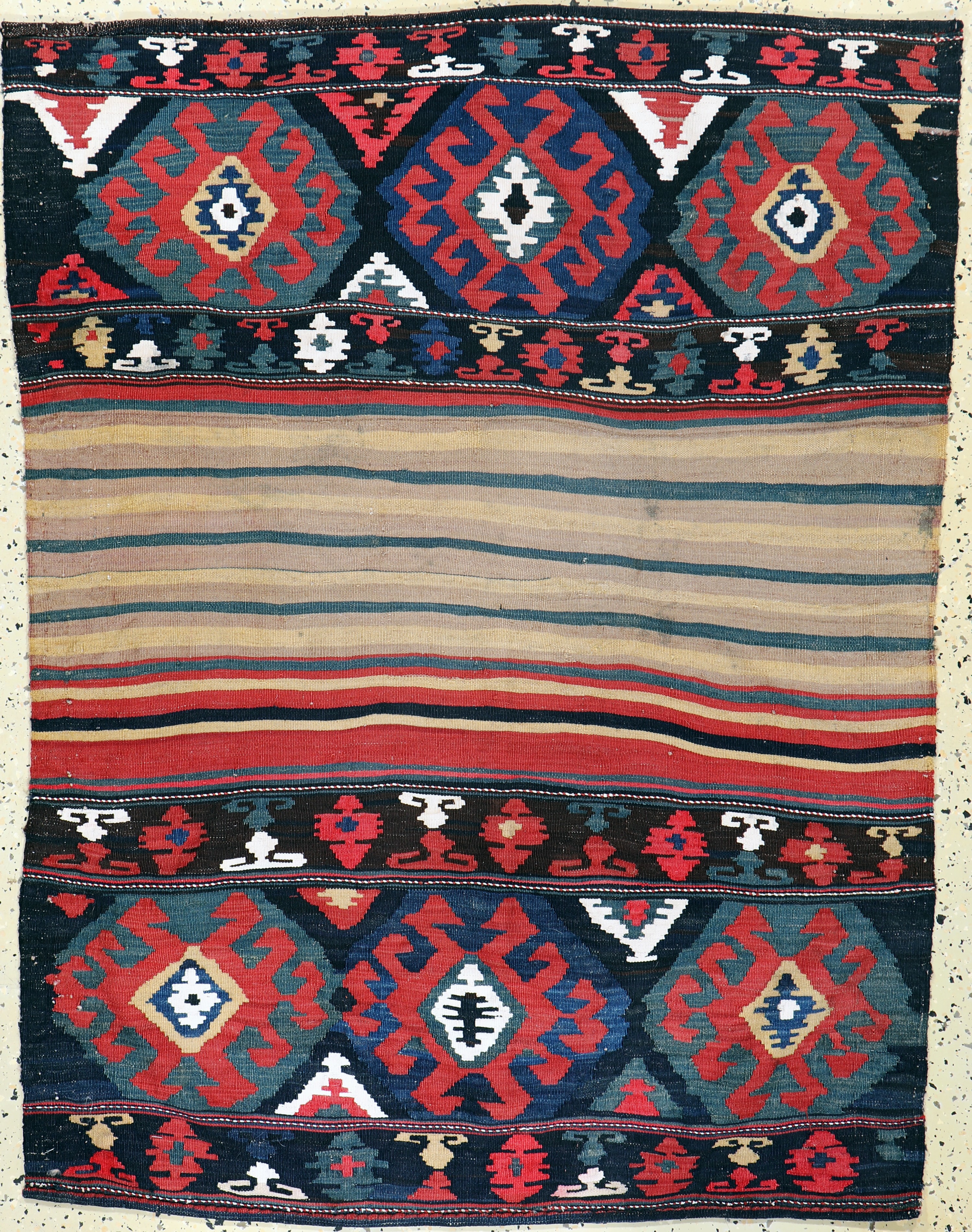 Image 27155846 - Shahsawan Mafraschteil, Persien, um 1900, Wolle auf Wolle, ca. 130 x 105 cm, EHZ: 2 ...