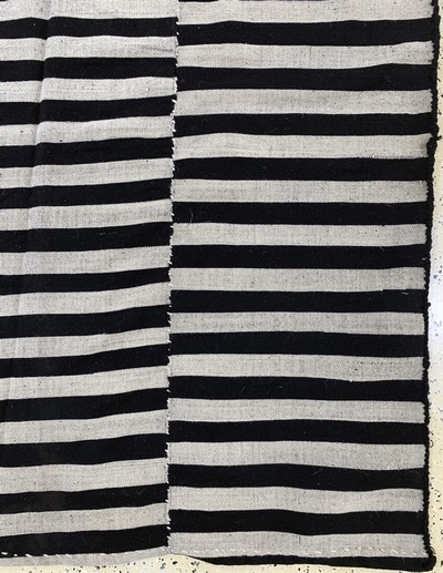 27155814a - Mazandaran Kelim, Persien, Mitte 20.Jhd, Wolle auf Wolle, ca. 375 x 157 cm, EHZ: 2 ...