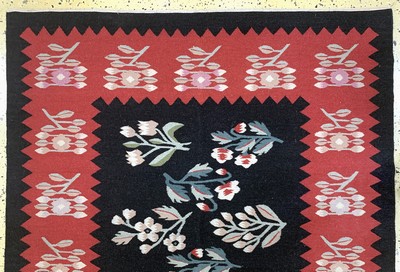27155817a - Bessarabian Kelim, Balkan, Mitte 20.Jhd, Wolle auf Baumwolle, ca. 180 x 125 cm, ...