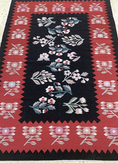 27155817d - Bessarabian Kelim, Balkan, Mitte 20.Jhd, Wolle auf Baumwolle, ca. 180 x 125 cm, ...