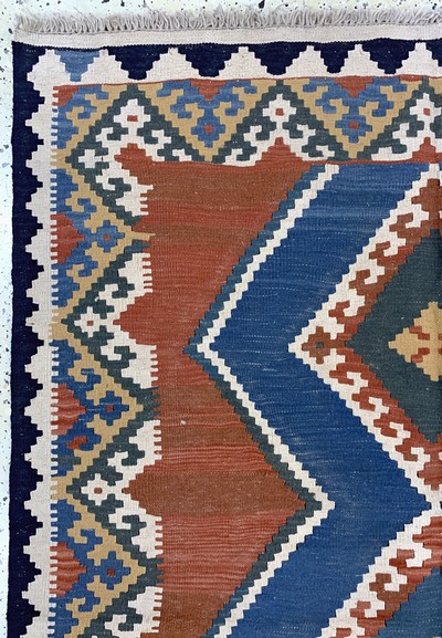 27155818c - Ghaschgai Kelim, Persien, Ende 20.Jhd, Wolle auf Wolle, ca. 197 x 145 cm, ...