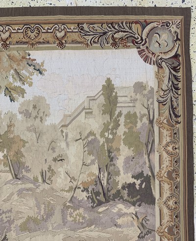 27155821d - Tapisseri fein, Europa, Mitte 20.Jhd, Wolleauf Baumwolle, ca. 216 x 179 cm, EHZ:(nahezu ...