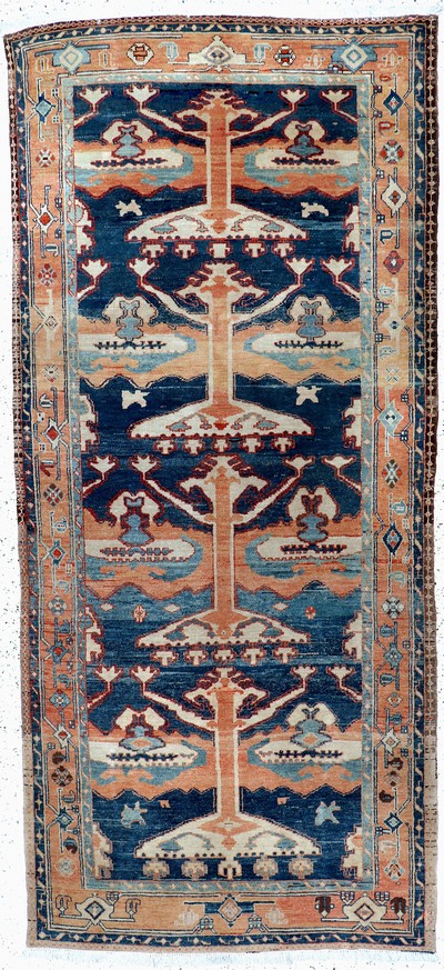 Image Azeri old, Persia, mid-20th century, wool on cotton, approx. 360 x 160 cm, condition: 2. ...