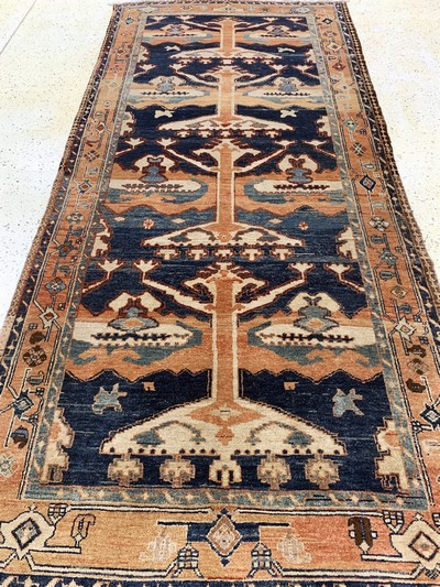 27155822e - Azeri alt, Persien, Mitte 20.Jhd, Wolle aufBaumwolle, ca. 360 x 160 cm, EHZ: 2 ...