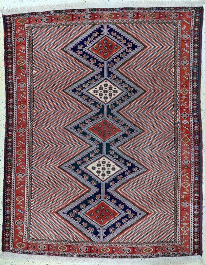 Image Ghochan, Persia, mid-20th century, wool on wool, approx. 175 x 142 cm, condition: 2. ...