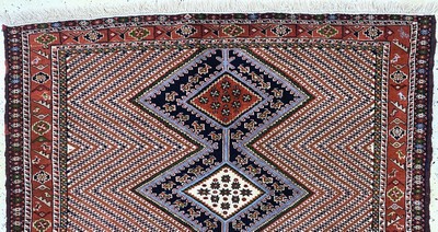 27155824a - Ghochan, Persien, Mitte 20.Jhd, Wolle auf Wolle, ca. 175 x 142 cm, EHZ: 2 Schätzpreis: ...