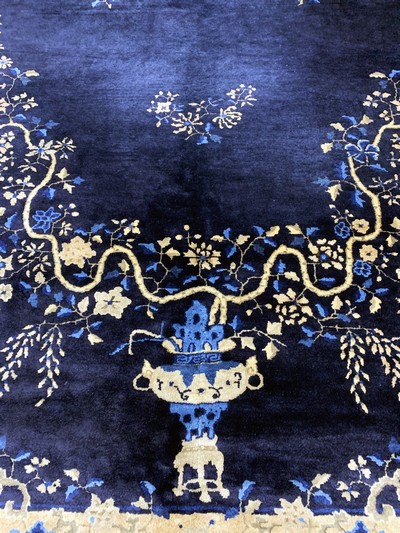 27155837c - Peking´Palastteppich´antik, China, um 1900,Wolle auf Baumwolle, ca. 585 x 310 cm, EHZ: ...