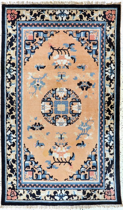 Image Ning-Hsia antique, China, around 1900, wool oncotton, approx. 213 x 130 cm, condition: 2 ...