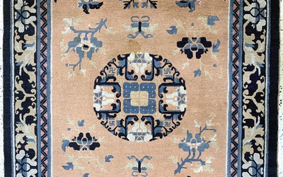 27155840b - Ning-Hsia antik, China, um 1900, Wolle auf Baumwolle, ca. 213 x 130 cm, EHZ: ...