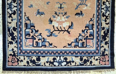 27155840c - Ning-Hsia antik, China, um 1900, Wolle auf Baumwolle, ca. 213 x 130 cm, EHZ: ...