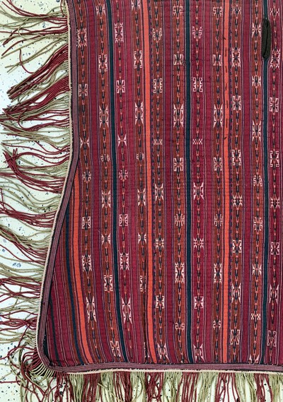 27155842b - Yomud´Pferdedecke´antik, Turkmenistan, um 1900, Wolle auf Wolle, ca. 150 x 125 cm, EHZ: ...