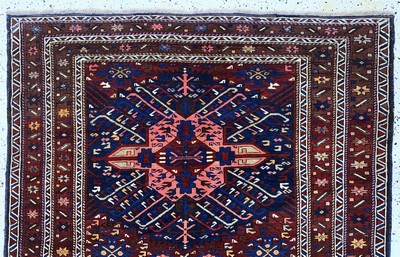 27155843a - ´Seichur´Kazak antik, Kaukasus, um 1900, Wolle auf Wolle, ca. 242 x 145 cm, EHZ: 2, ...