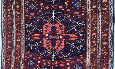 27155843b - ´Seichur´Kazak antik, Kaukasus, um 1900, Wolle auf Wolle, ca. 242 x 145 cm, EHZ: 2, ...