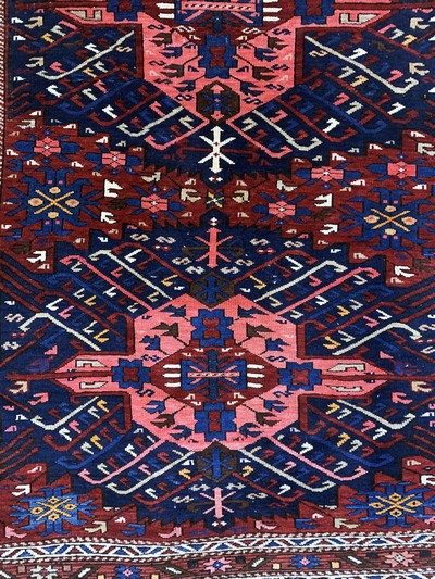27155843e - ´Seichur´Kazak antik, Kaukasus, um 1900, Wolle auf Wolle, ca. 242 x 145 cm, EHZ: 2, ...