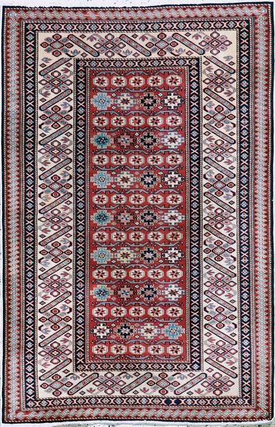 Image Shirvan, Azerbaijan, late 20th century, wool on cotton, approx. 160 x 110 cm, condition: ...