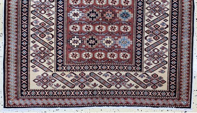 27155845b - Schirwan, Azerbaijan, Ende 20.Jhd, Wolle auf Baumwolle, ca. 160 x 110 cm, EHZ: 2 ...