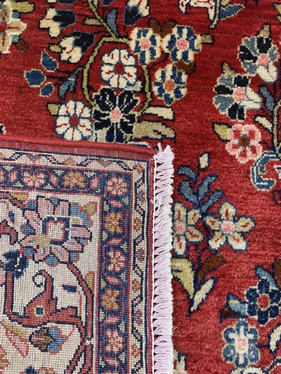 27156725f - Sarogh, Persien, Ende 20.Jhd, Wolle auf Baumwolle, ca. 254 x 156 cm, EHZ: 1-2 ...