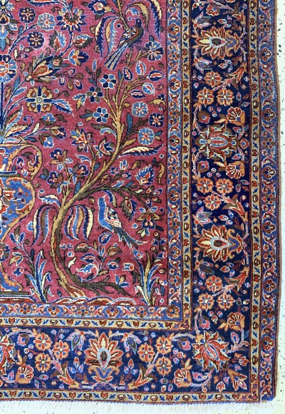 27156726b - #´Manchester#´Kashan antique, Persia, around 1900, Manchester-corkwool, approx. 188 x 132 ...