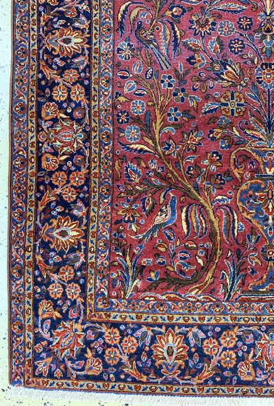 27156726c - #´Manchester#´Kashan antique, Persia, around 1900, Manchester-corkwool, approx. 188 x 132 ...