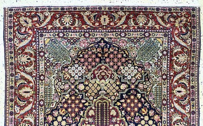 27156727a - Keschan´Ateschoglou´alt, Persien, Anfang 20.Jhd, Wolle auf Baumwolle, ca. 209 x 133 ...