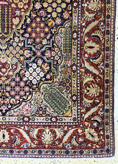 27156727b - Keschan´Ateschoglou´alt, Persien, Anfang 20.Jhd, Wolle auf Baumwolle, ca. 209 x 133 ...