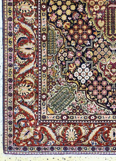 27156727c - Keschan´Ateschoglou´alt, Persien, Anfang 20.Jhd, Wolle auf Baumwolle, ca. 209 x 133 ...