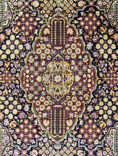 27156727d - Keschan´Ateschoglou´alt, Persien, Anfang 20.Jhd, Wolle auf Baumwolle, ca. 209 x 133 ...