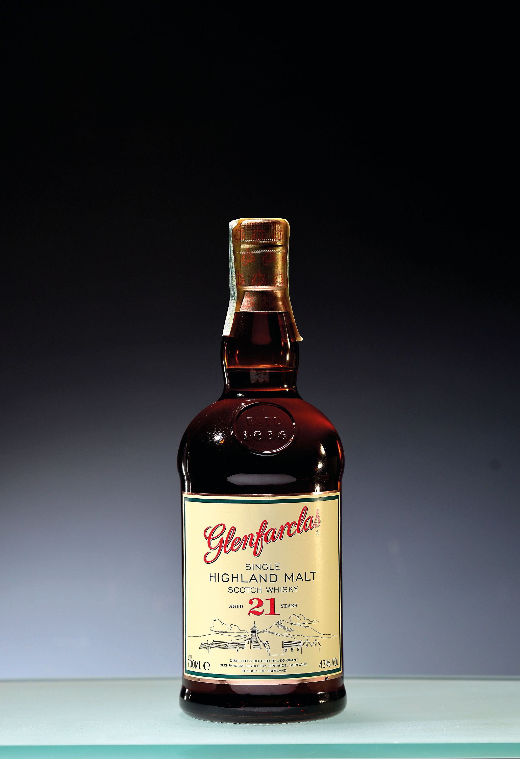 Image 27156812 - 1 Flasche Glenfarclas 21-years-old, Scotch Whisky, J&G Grant, ca. 70cl, 43%Vol.