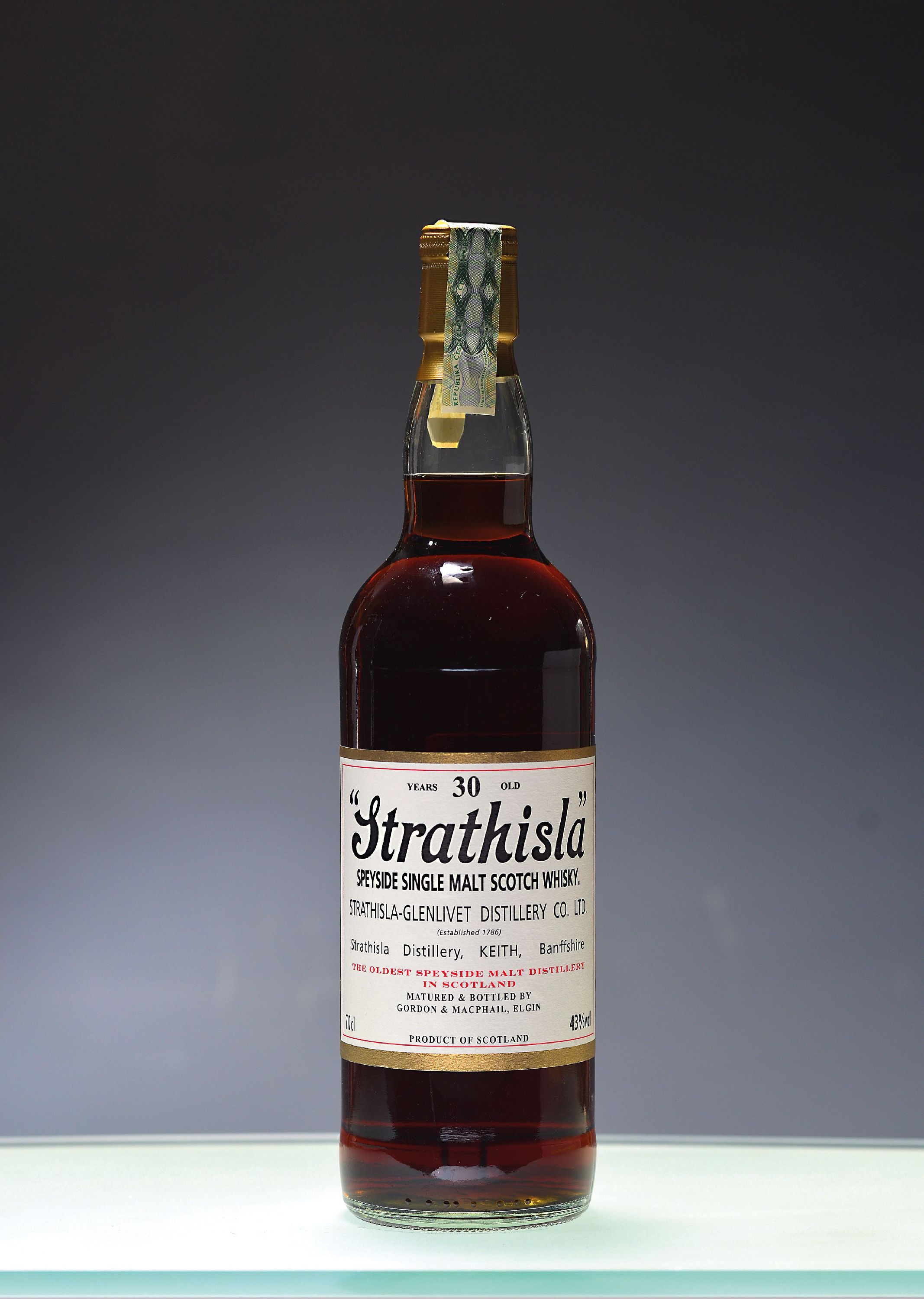 Image 27156836 - 1 bottle of Strathisla G&M 30-years-old, Scotch Whiskey, Speyside, approx. 70cl, 43%Vol.