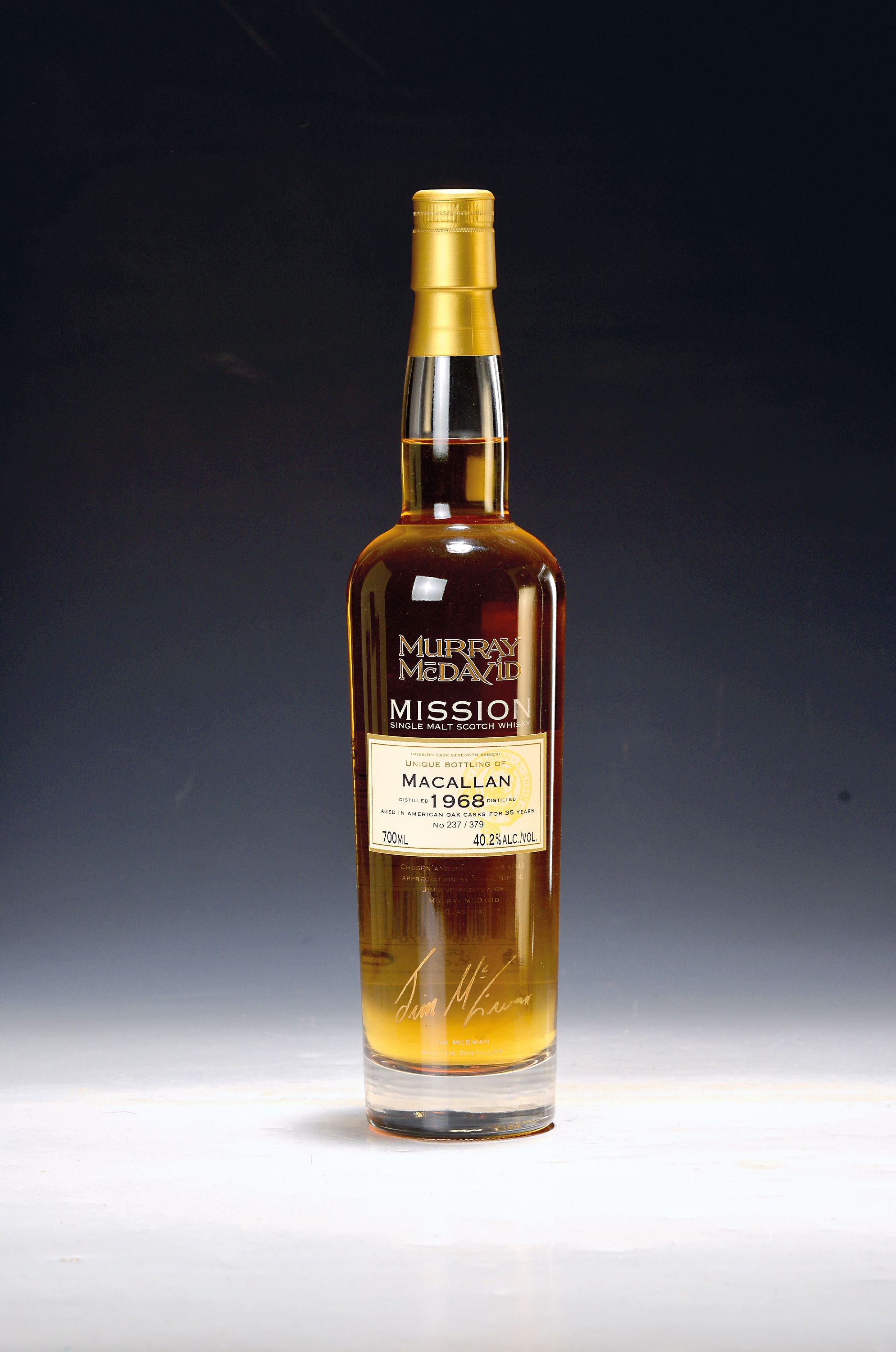Image 27156840 - 1 Flasche 1968 Macallan Murray McDavid Mission Cask Strength Series, 35-years-old, ...