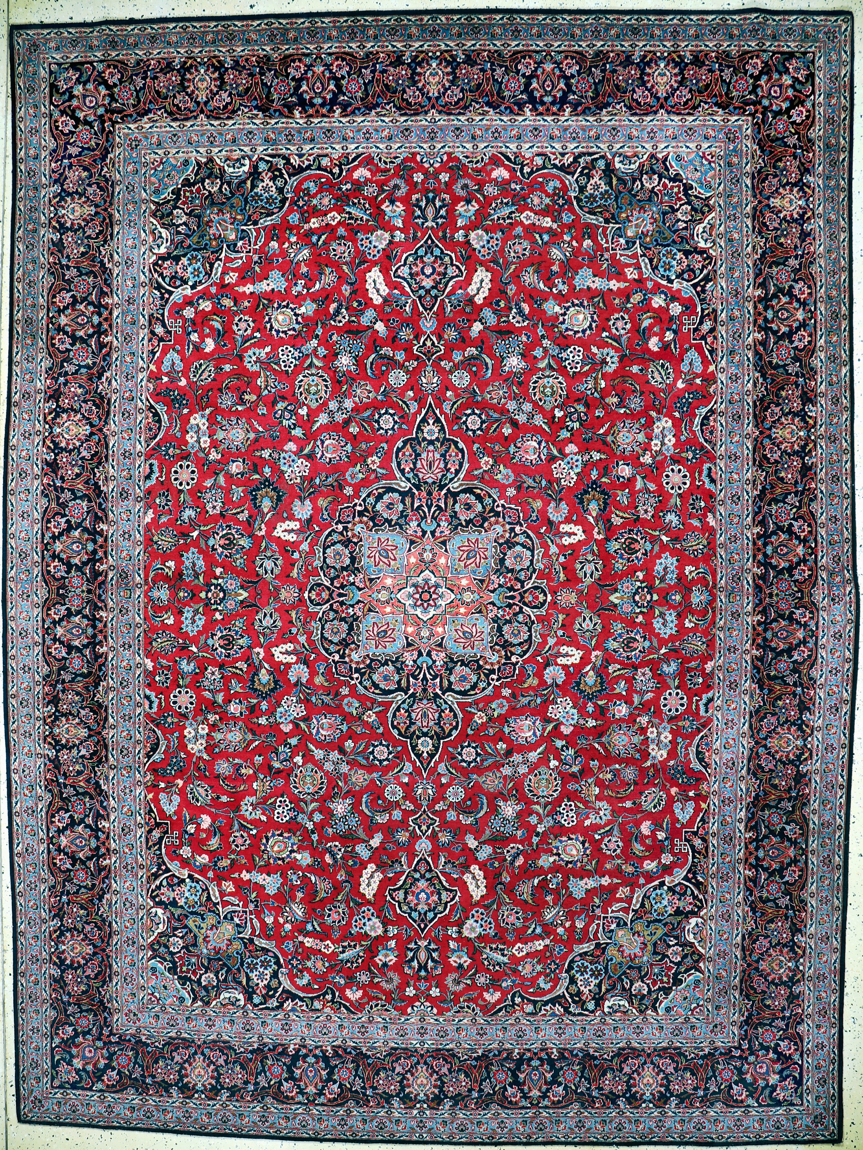 Image 27157020 - Kashan cork old, Persia, early 20th century, corkwool on cotton, approx. 369 x 272 cm, ...