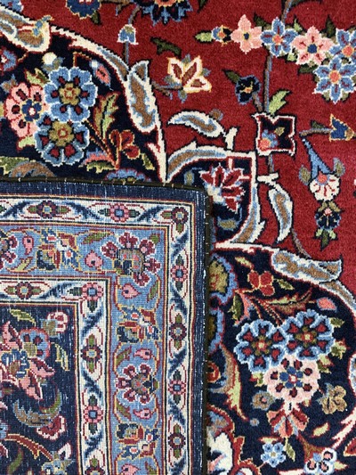 27157020i - Kashan cork old, Persia, early 20th century, corkwool on cotton, approx. 369 x 272 cm, ...